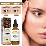 Caffeine Eye Cream under Eye Serum, Vitamin C anti Aging Wrinkle Eye Lift Essence Reduces Puffy Saggy Eyes, Dark Circles, Eye Bags, Crow Feet, Fine Lines Eye Area Treat - 1 Oz / 30 Ml