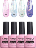 AIMEILI Gel Nail Polish Set of 4Pcs X 10Ml - Kit Set 32