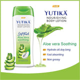 Yutika Softtouch Nourishing Body Lotion for Long Lasting Moisture and Soothing Skin for Men and Women (Aloe Vera, 300Ml)