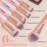 MAANGE Make up Brushes 18 Pcs Professional Makeup Brush Set Premium Synthetic Eyeshadow Blush Foundation Makeup Brushes Travel Kabuki Brushes Set