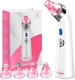 𝐁𝐥𝐚𝐜𝐤𝐡𝐞𝐚𝐝 𝐑𝐞𝐦𝐨𝐯𝐞𝐫 𝐏𝐨𝐫𝐞 𝐕𝐚𝐜𝐮𝐮𝐦 - Facial Pore Cleaner - Electric Acne Comedone Whitehead Extractor W/5 Suction Power 4 Probes, USB Rechargeable Blackhead Vacuum Removal Kit