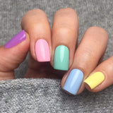 Vishine Gel Nail Polish Set - Macaron Series 6 Colors, Popular Lilac Pink Blue Yellow Fresh Bright Colors Trendy UV LED Soak off Nail Art Gel Manicure Kit