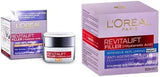 L'Oréal Paris Revitalift Filler, Plumping &Hydrating Skincare with Hyaluronic Acid, Anti-Ageing Day & Night Creams 50Ml, Duo Bundle