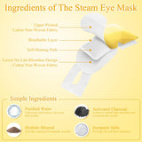 FRSHMORN Steam Eye Mask, Moist Heat Warm Compress for Eyes Self Heating Disposable Heated Eye Mask, Portable and Comfortable Sleep Mask, Relax at Home Office Travel (Chamomile, 16Packs)